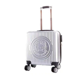 Παιδική αποσκευή για ταξίδια με περίβλημα PC, σχέδιο 3D εκτύπωσης, αδιάβροχο, αντικλοπή, περιστρεφόμενα ροδάκια, φερμουάρ