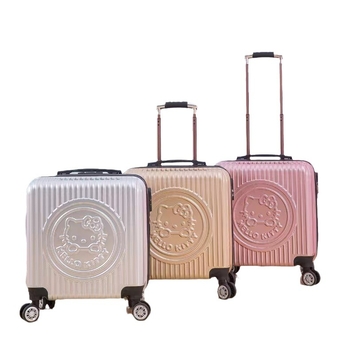 Παιδική αποσκευή για ταξίδια με περίβλημα PC, σχέδιο 3D εκτύπωσης, αδιάβροχο, αντικλοπή, περιστρεφόμενα ροδάκια, φερμουάρ