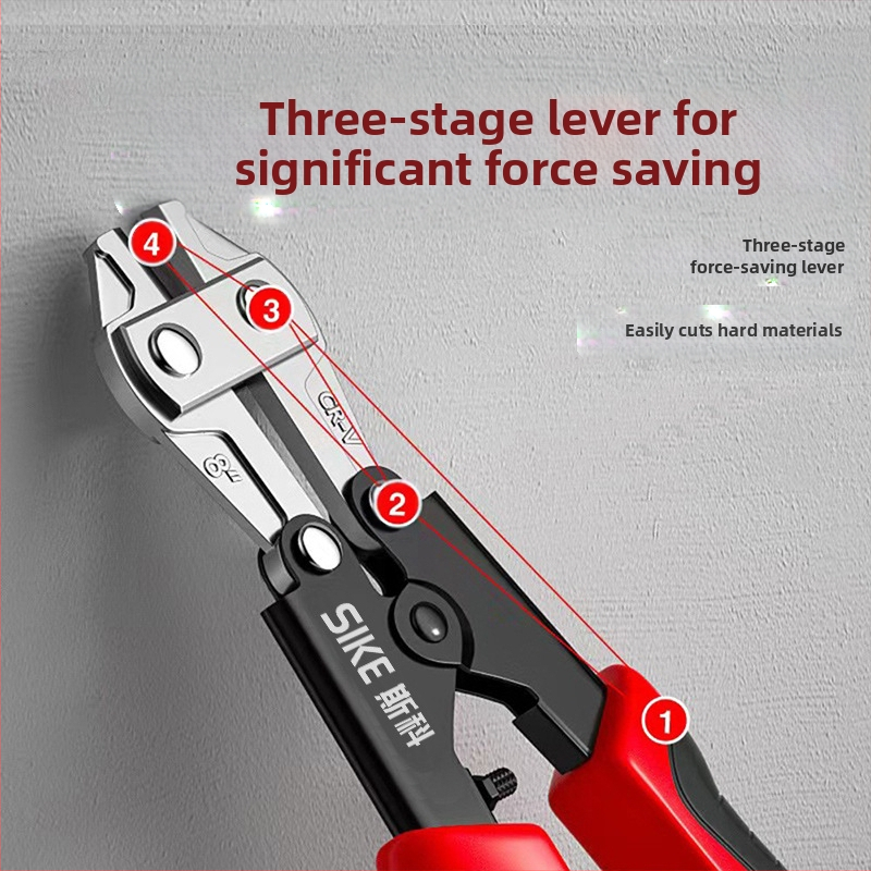 Мини индустриални клещи за тел – висока твърдост, улеснено рязане, за рязане на телена мрежа и вериги