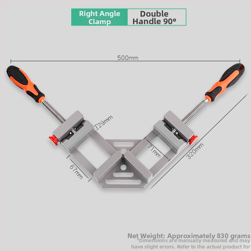 90° nurga all oleva klamber – puidutööde jaoks mitmeotstarbeline kiire klamber, akvaariumi hoidja