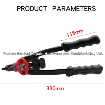 Двуручен ръчен инструмент за монтиране на rivet nut, M3–M10, 6 глави, специална стомана, Sea Flying Shark