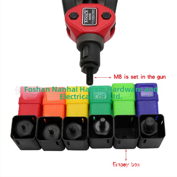 Двуручен ръчен инструмент за монтиране на rivet nut, M3–M10, 6 глави, специална стомана, Sea Flying Shark