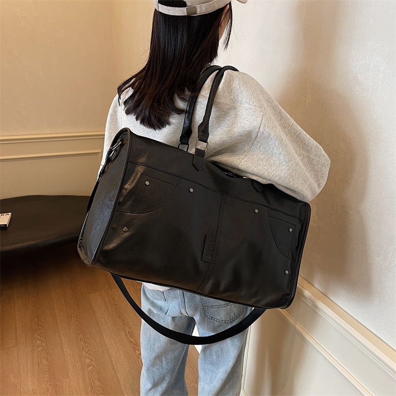 PU utazótáska szervező táska, vízálló, ultrakönnyű, 20–35L kapacitás, anti-tolvaj funkció, poliészter bélés