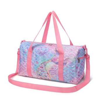 Yi taixiu Τσαντα ταξιδιού και γιόγκα με μοτίβο μονόκερος και γοργόνα, πολυεστέρας, ανθεκτική στη φθορά, χωρητικότητα έως 20L, για γυναίκες