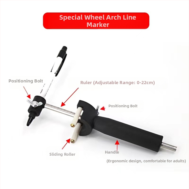 Инструмент за автомобилна ламарина за паралелно начертаване на калник и възстановяване на вдлъбвания с данни за реброви линии (Марка: Other; Материал: Other; Приложение: Other)