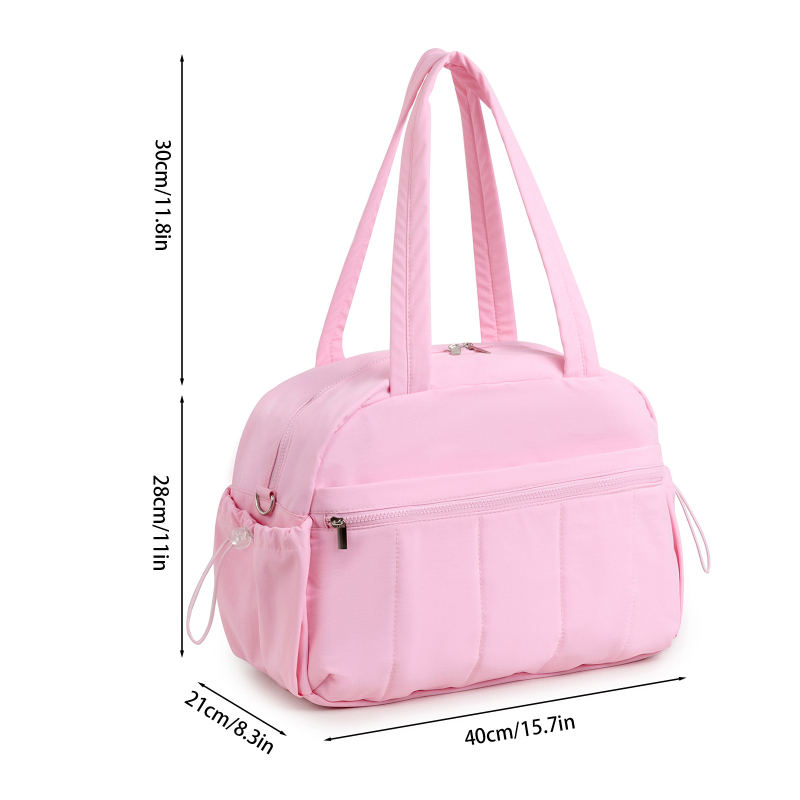 Geantă de călătorie duffel cu compartiment pentru pantofi și geantă de toaletă (20–35L, nylon, stil urban simplu)