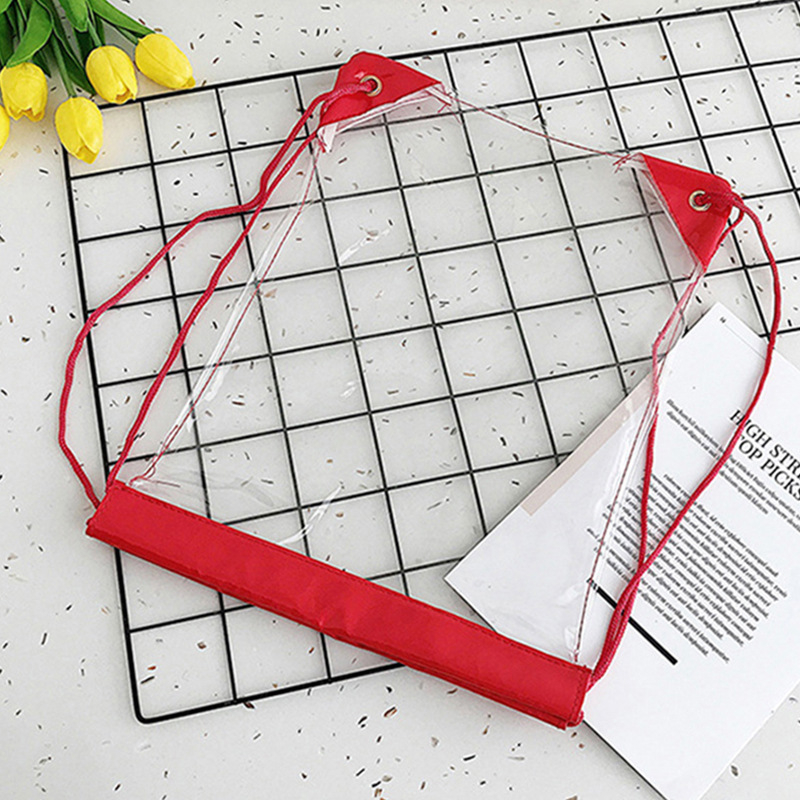 Skaidri PVC raištelinė kuprinė – atspari vandeniui lauko kelioninė kuprinė, batų maišelis (Prekė: Xinhe Packaging; Kilmės šalis: Wenzhou; Paskirtis: Dovanų įpakavimas)