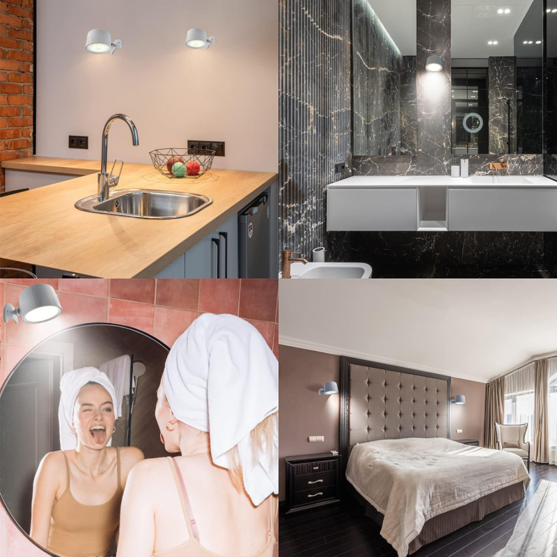 LED τοίχου λαμπτήρας με PC σκιά, ABS σώμα, τάση ≤36V