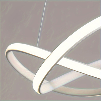 Κυκλικό μινιμαλιστικό LED κρεμαστό φως οροφής με καλώδιο, μεταλλικό σώμα, ρυθμιζόμενης ύψους 1,2 μ., εμβέλεια 10–15 τ.μ., εφάμιλο για υπνοδωμάτιο και τραπεζαρία