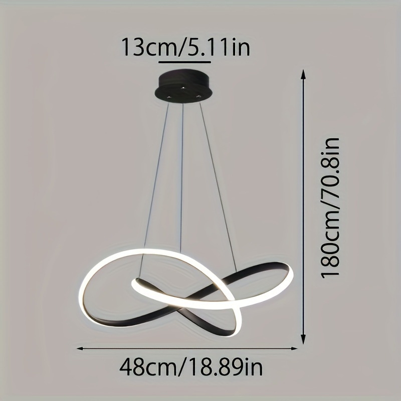 Κυκλικό μινιμαλιστικό LED κρεμαστό φως οροφής με καλώδιο, μεταλλικό σώμα, ρυθμιζόμενης ύψους 1,2 μ., εμβέλεια 10–15 τ.μ., εφάμιλο για υπνοδωμάτιο και τραπεζαρία