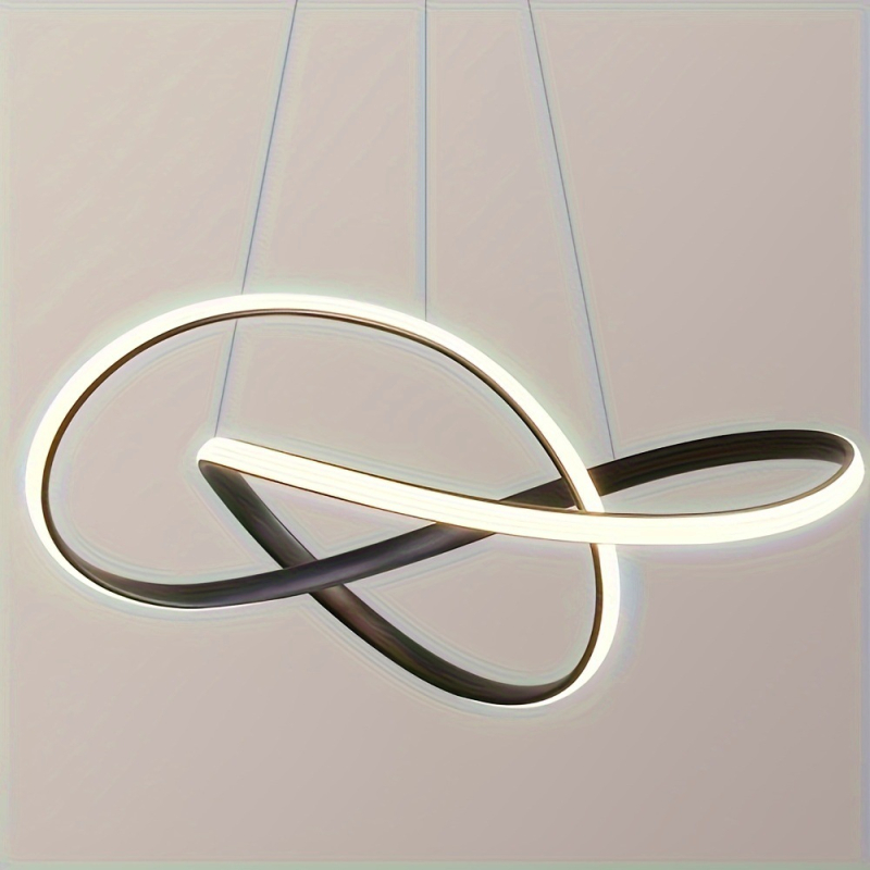 Κυκλικό μινιμαλιστικό LED κρεμαστό φως οροφής με καλώδιο, μεταλλικό σώμα, ρυθμιζόμενης ύψους 1,2 μ., εμβέλεια 10–15 τ.μ., εφάμιλο για υπνοδωμάτιο και τραπεζαρία