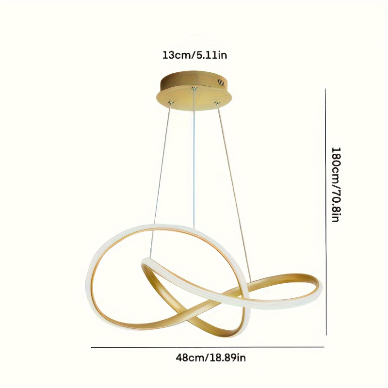 Κυκλικό μινιμαλιστικό LED κρεμαστό φως οροφής με καλώδιο, μεταλλικό σώμα, ρυθμιζόμενης ύψους 1,2 μ., εμβέλεια 10–15 τ.μ., εφάμιλο για υπνοδωμάτιο και τραπεζαρία