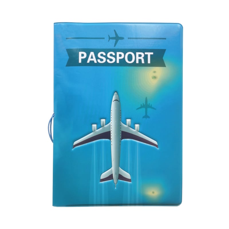 Pasu un ID maciņš – PVC korpuss, iekšējā odere no sintētiskās ādas, ainavas raksts, neitrāls dizains abiem dzimumiem, ikdienas lietošanai