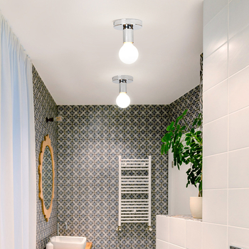 Φωτιστικό οροφής με μεταλλικό σώμα και σκίαστρο, LED, 220V, CRI≥90, κάλυψη 3–5 τ.μ., κατάλληλο για διάδρομο και υπνοδωμάτιο