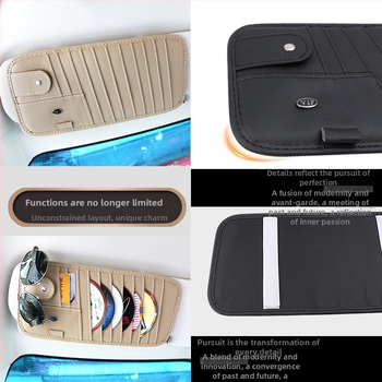 Τσαντάκι αποθήκευσης αυτοκινήτου με θήκη CD και θήκη καρτών – Linda, σετ 9 τεμαχίων