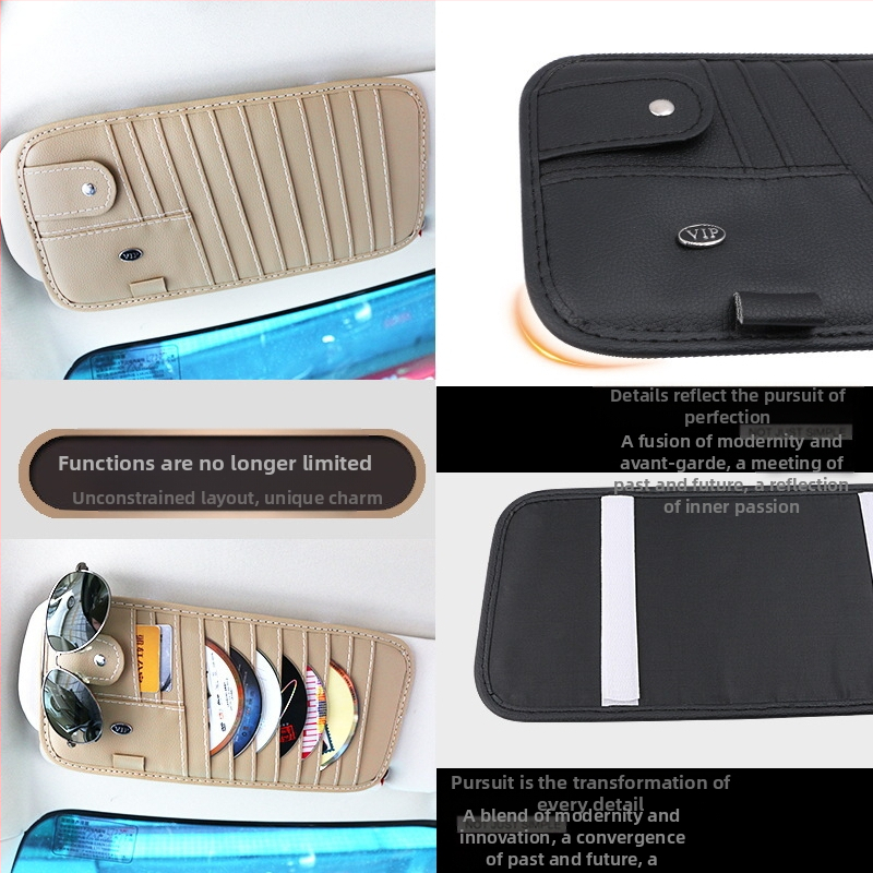 Чанта за автомобилно съхранение с CD борд и държач за карти – Linda, комплект от 9 части