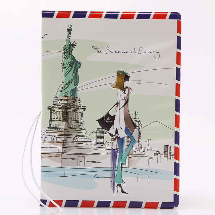 Pasių dėklas - 3D reljefinė sintetinė oda, vertikalus kvadratas, dangtelio atidarymas, 1 sulenkimas piniginei, ID/paso skyriaus