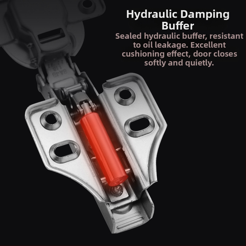 Двухстъпков демпфериращ панти за врати на шкафове и гардероби, Baosteel hemp fabric, електроплакиран завършек