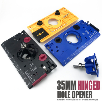 Локатор за отвори за панти, дърводелски шаблон за пробиване и позиционираща плоча