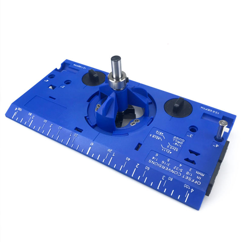Локатор за отвори за панти, дърводелски шаблон за пробиване и позиционираща плоча