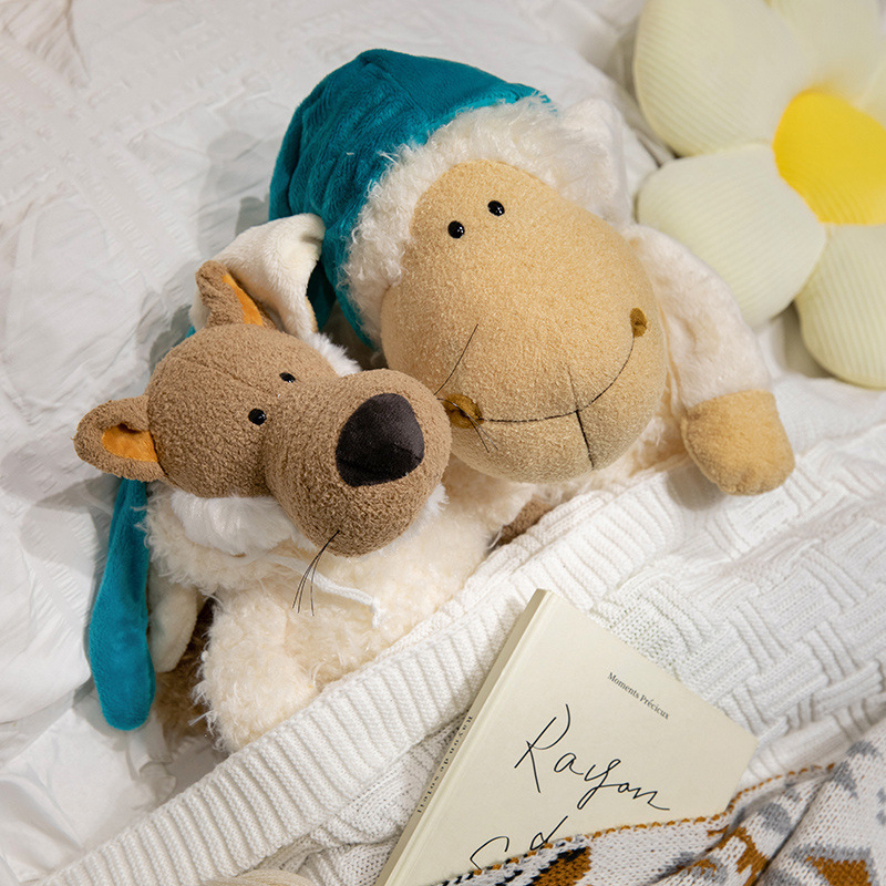 Плюшена играчка: вълк в овча кожа, пълнеж PP памук, за деца 7–14 години