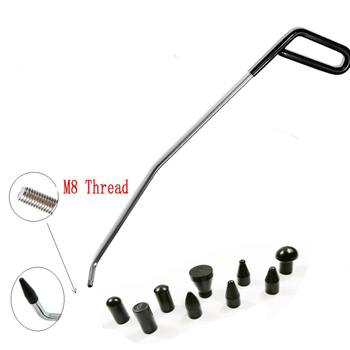 Инструмент за ремонт на вдлънатини по автомобил с горна кука и сменяема глава (ремонт на ламарина, горна кука, сменяема глава)