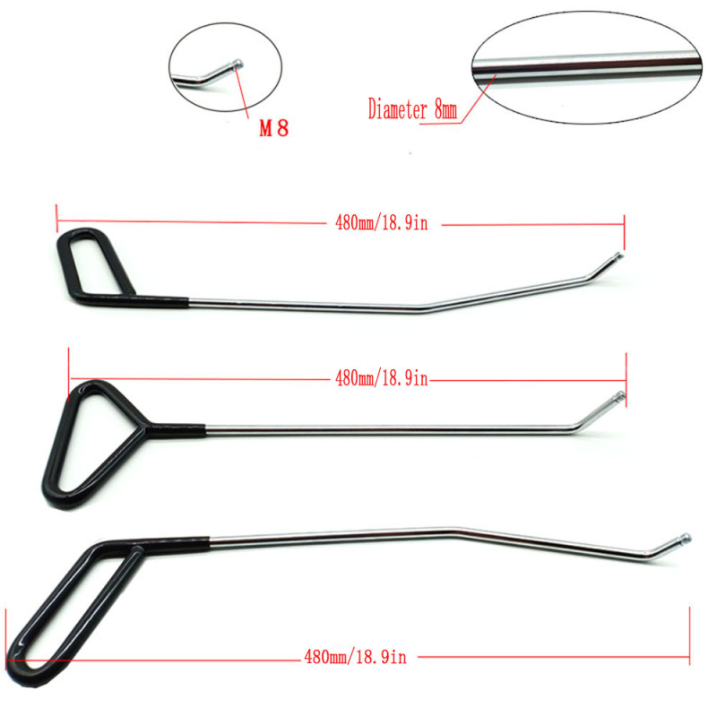 Инструмент за ремонт на вдлънатини по автомобил с горна кука и сменяема глава (ремонт на ламарина, горна кука, сменяема глава)