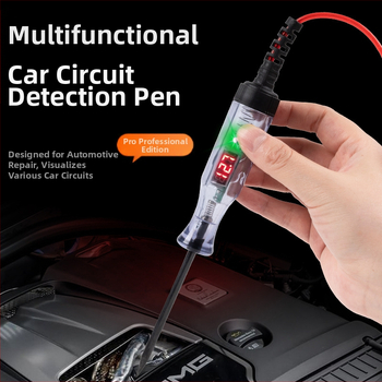 Πενάκι δοκιμής τάσης αυτοκινήτου – 12V/24V/48V, (εύρος 3–120V, ακρίβεια ±1V), επαγγελματική χρήση