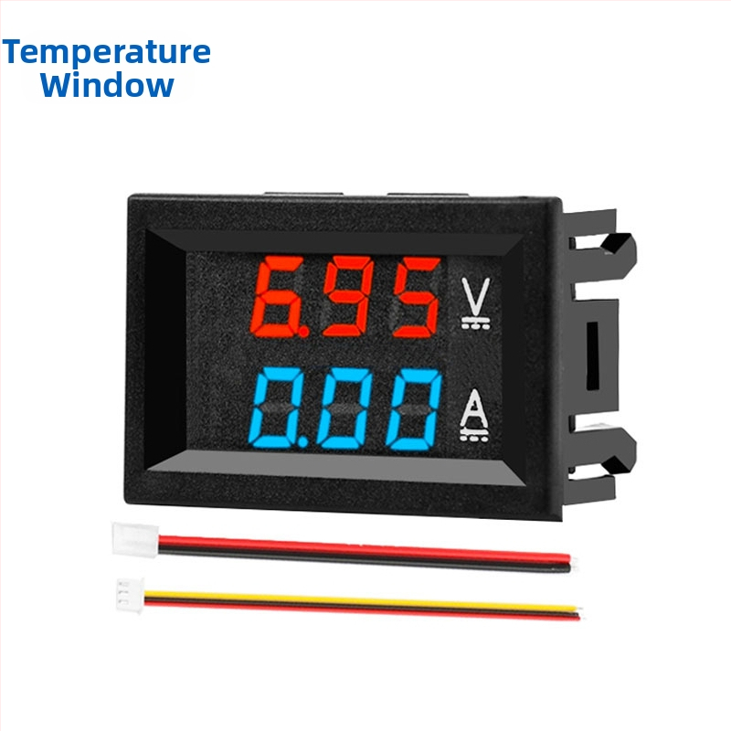 ZY LED DC измервател на напрежение и ток с двойен дисплей (DC 7–100 V, 10/50/100 A)