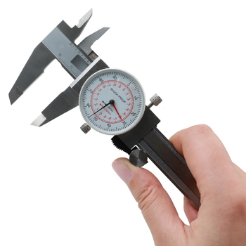 JAVIER Vernier matavimo kalipras iš nerūdijančio plieno, dvigubo adatos dizainas, metrinė ir colinė skalė, 0-150-200-300 mm diapazonas, raiška 0.01 in