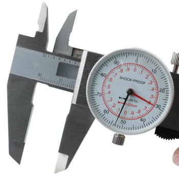 JAVIER Vernier matavimo kalipras iš nerūdijančio plieno, dvigubo adatos dizainas, metrinė ir colinė skalė, 0-150-200-300 mm diapazonas, raiška 0.01 in