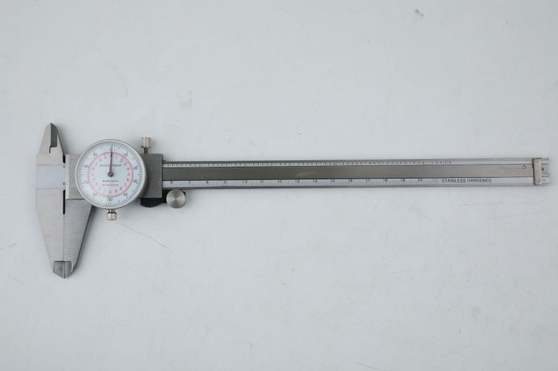 JAVIER Vernier matavimo kalipras iš nerūdijančio plieno, dvigubo adatos dizainas, metrinė ir colinė skalė, 0-150-200-300 mm diapazonas, raiška 0.01 in