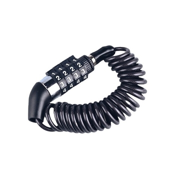 Lock Your Love L09 Tērauda kabelis ķiveres drošībai motociklam un velosipēdam – 64 g, tērauda kabelis + rūpniecisks plastmasas, teleskopiska slēdzene