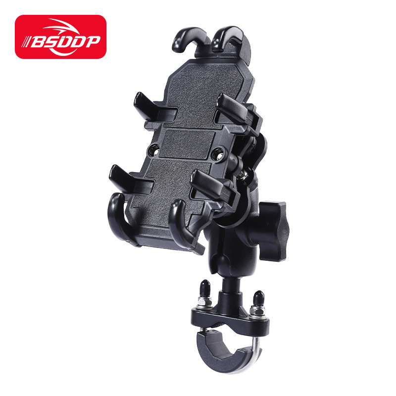 BSDDP държач за мобилен телефон с амортизиращ дизайн за мотоциклет, електрическа тротинетка и планински велосипед