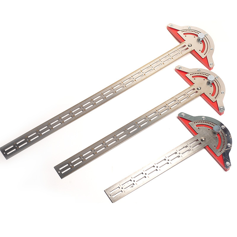 Дърводелски измервател за ръб и ъгъл — неръждаема стомана, за дървообработване, марка Yunbei