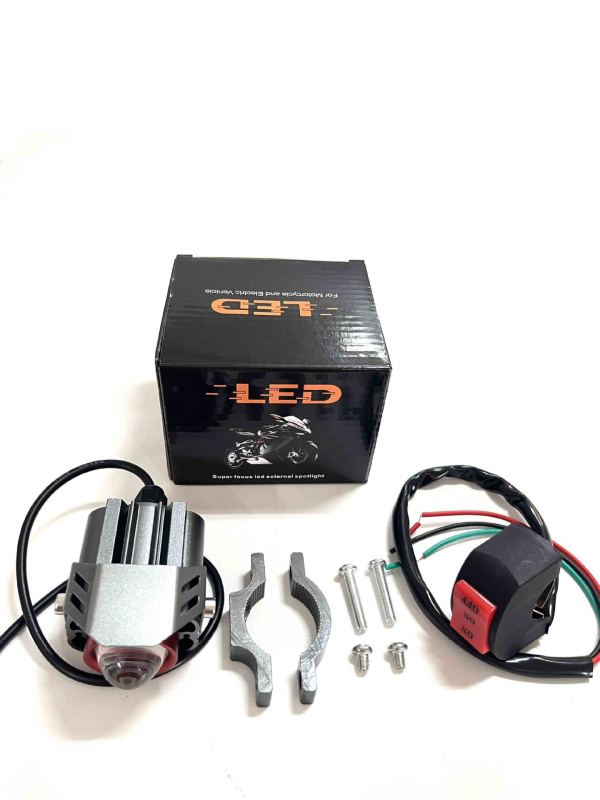 Φακός LED μοτοσικλέτας, 40W, 5000+ lm, 12–80V, αεροπορικό αλουμίνιο περίβλημα, μοντέλο T12
