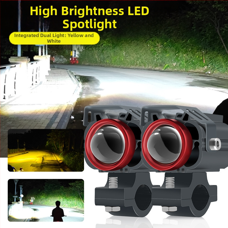 Φακός LED μοτοσικλέτας, 40W, 5000+ lm, 12–80V, αεροπορικό αλουμίνιο περίβλημα, μοντέλο T12