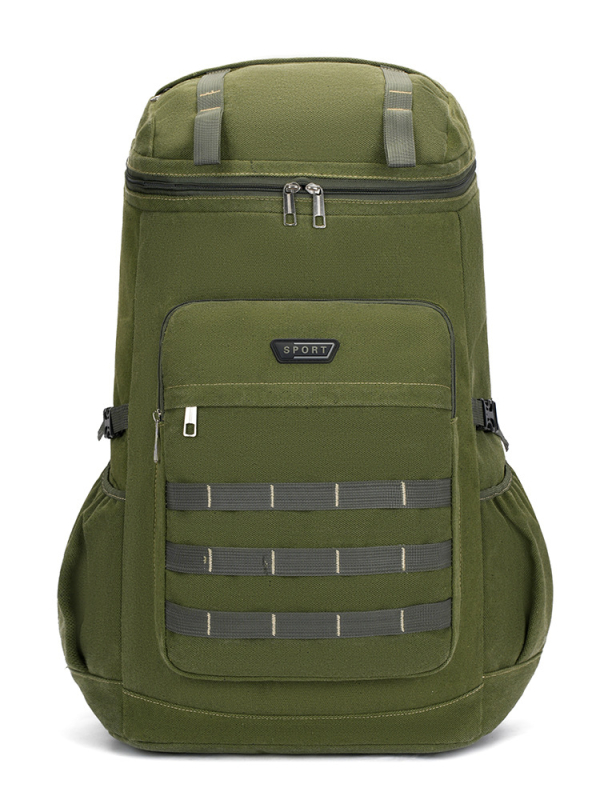 Pārgājienu mugursoma - audums, paplašināms, universāla, ģeometrisks raksts, poliestera oderē