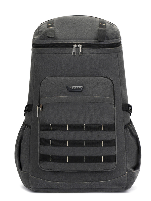 Pārgājienu mugursoma - audums, paplašināms, universāla, ģeometrisks raksts, poliestera oderē