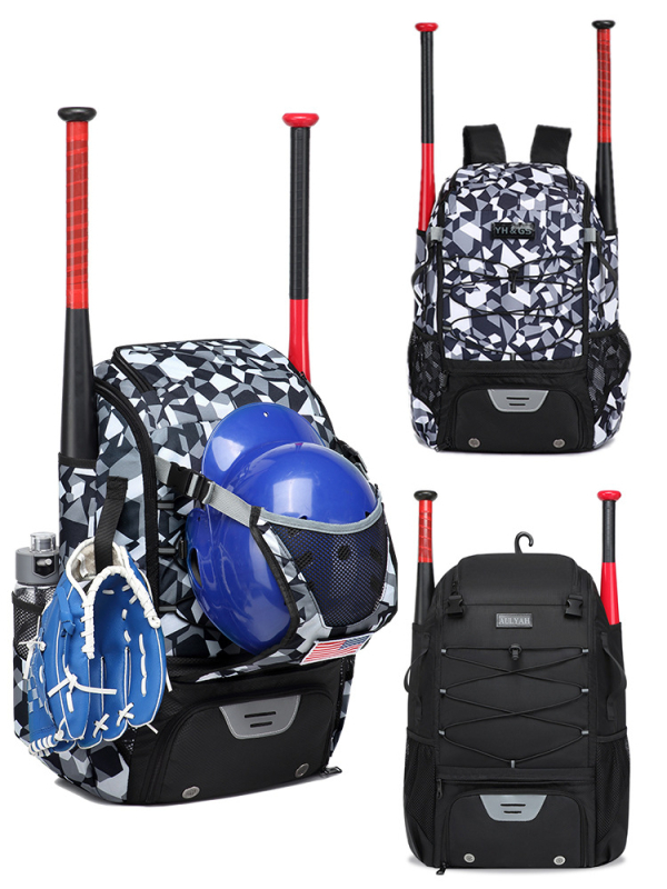 Baseball ir Softbolo įrangos kuprinė – atspari vandeniui, didelė talpa, sausas/drėgnas atskyrimas, kvėpuojanti, oro pagalvėlės pečių dirželiai