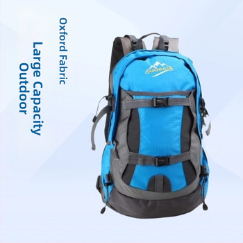 Pārgājienu mugursoma no izturīga Oxford auduma, lielas ietilpības, ūdens atgrūdoša, plecu siksnas ar gaisa spilveniem