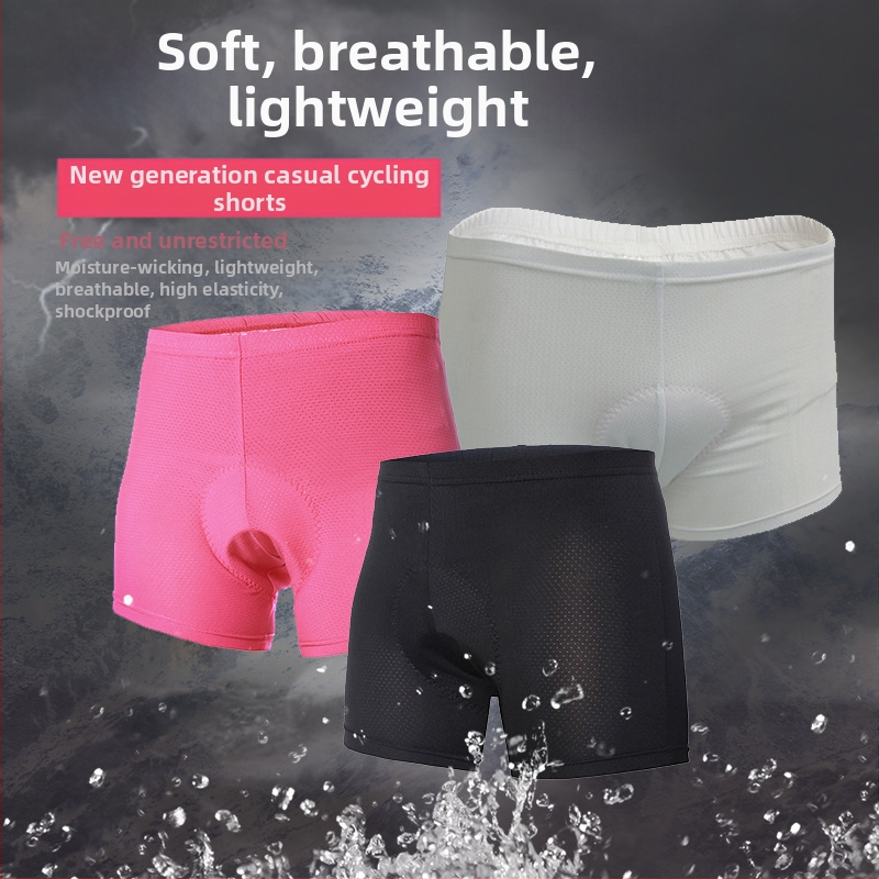 Kerékpáros alsó rövidnadrág szilikon párnával; nedvesség-elvezető poliészter anyag; uniszex; nyár.