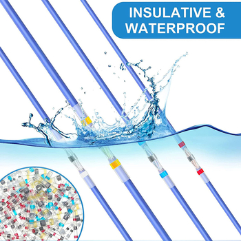 Weijie 420 τεμάχια Θερμοσυστελλόμενα αδιάβροχα δακτυλίου Τερματικά, σετ σε κουτί, 1‑πυρήνας