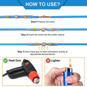 Weijie 420 τεμάχια Θερμοσυστελλόμενα αδιάβροχα δακτυλίου Τερματικά, σετ σε κουτί, 1‑πυρήνας