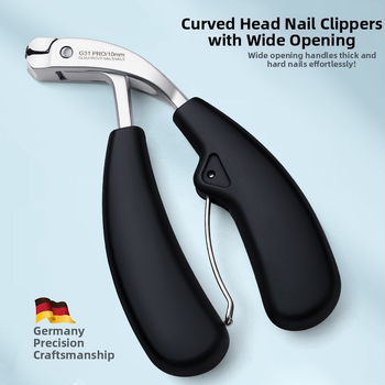 Νυχοκοπτικό με αντι-εκτόξευση, καμπύλη άκρη, μεγάλο άνοιγμα για παχιά νύχια — ανοξείδωτο ατσάλι, φορητό οικιακό μοντέλο