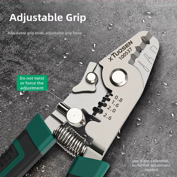 Višestruki alat za optička vlakna – uklanjanje izolacije, hvatanje, rezanje i oblikovanje, s oštrim vrhom