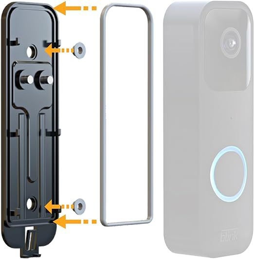 Blink vaizdo durų skambučio nugaros plokštė su kortų ištraukikliu