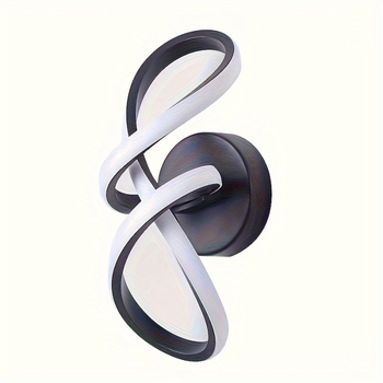 Φωτιστικό τοίχου - μοντέρνο και μινιμαλιστικό, σκιά από PC, LED φως, μεταλλικό σώμα από σίδηρο, 85-265V