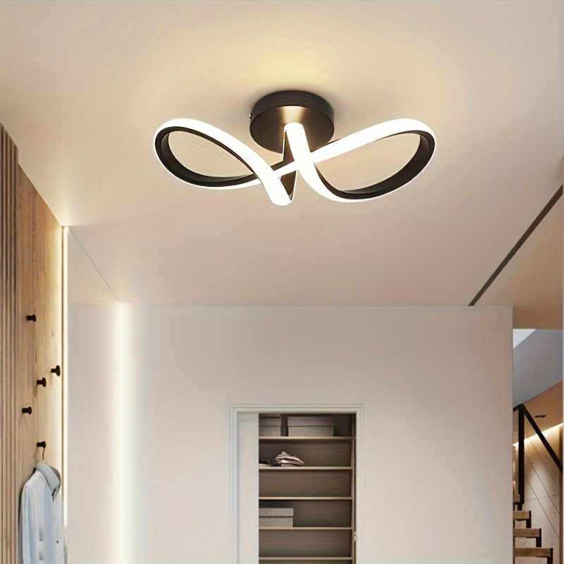 Sienas lampa - mūsdienīgs un minimālistisks, PC abažūrs, LED avots, dzelzs korpuss, 85-265V