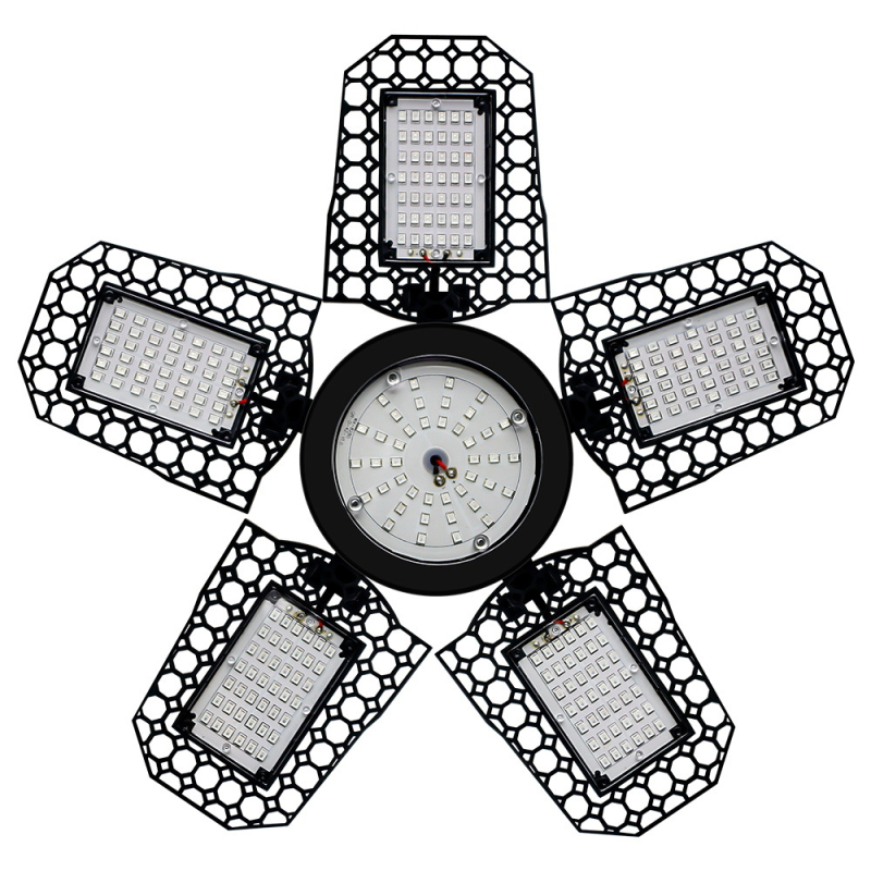 LED φως ανάπτυξης φυτών με φάσμα κόκκινο-μπλε, αναδιπλούμενος σχεδιασμός, 216/252/288 LED, είσοδος AC100-277V, περίβλημα ABS+PC, βάρος 295 g